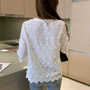 blusa bordado